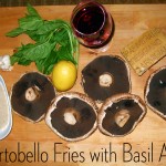 Portobello Fries with Basil Aioli 