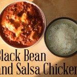 Black Bean and Salsa Chicken on rice