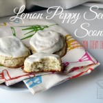 Lemon Poppy Seed Scones with Lemon Cream Cheese Glaze