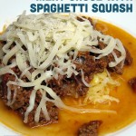 Roasted Tomato and Beef Spaghetti Sauce and Spaghetti Squash